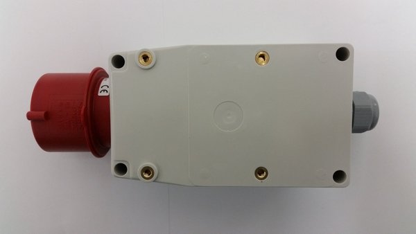 Leer - Gehäuse für Motorschutzschalter 32 A Stecker Phasenwender Tripus IE3 Anbau